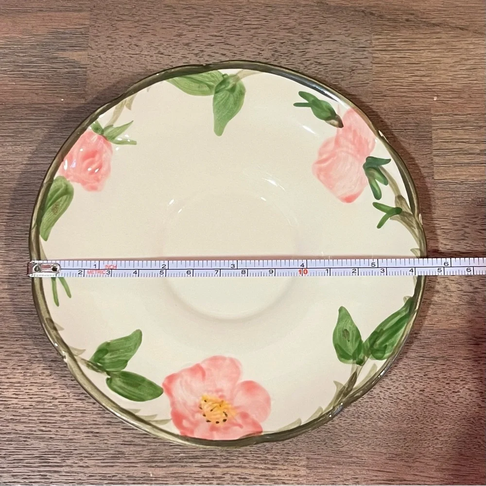 Franciscan Desert Rose Flat Cup & Saucer Set (4) Vintage
